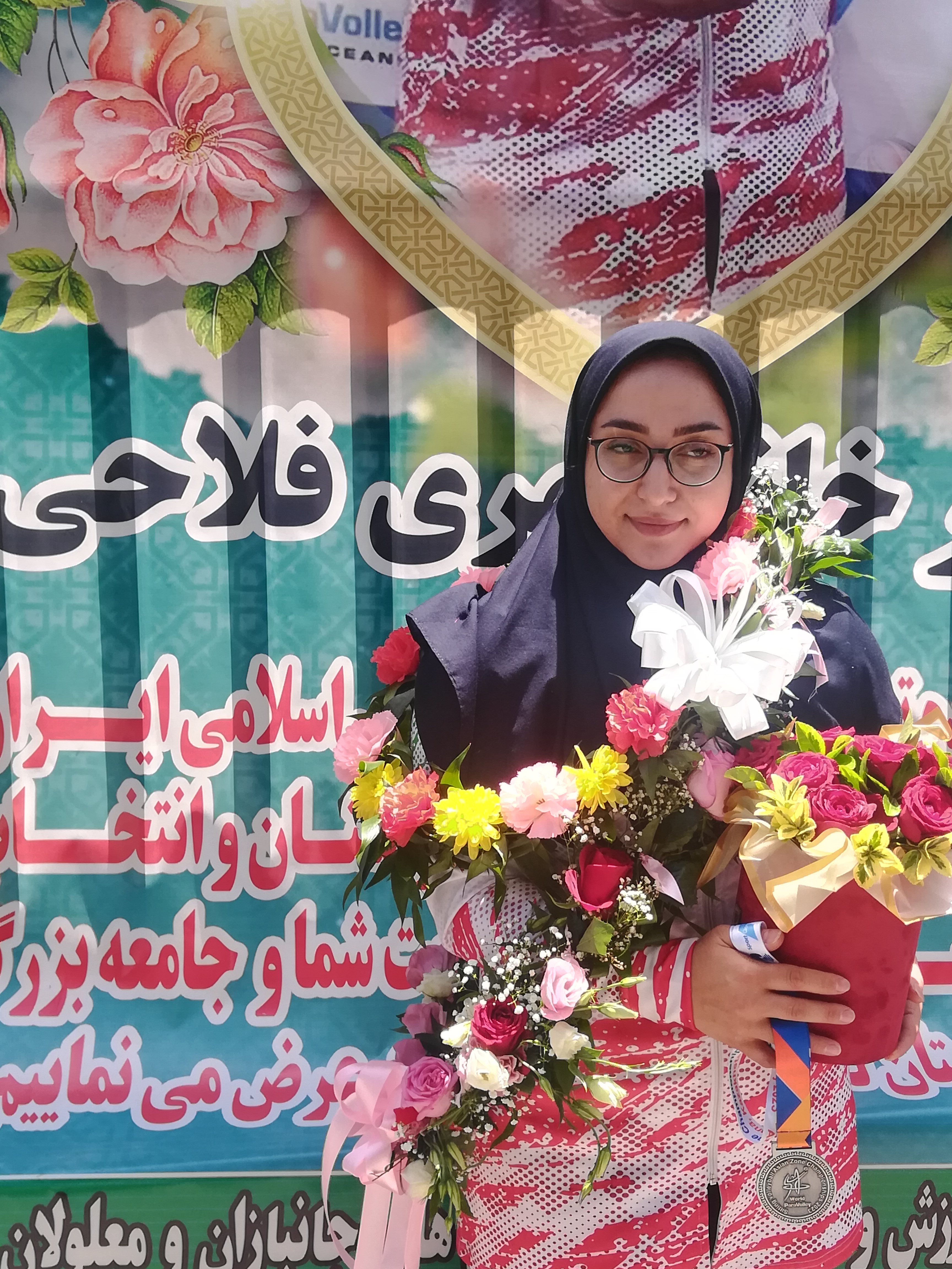 مراسم استقبال “لیبرو لنگرودی تیم ملى والیبال نشسته بانوان جمهوری اسلامی ایران ” /تصویر