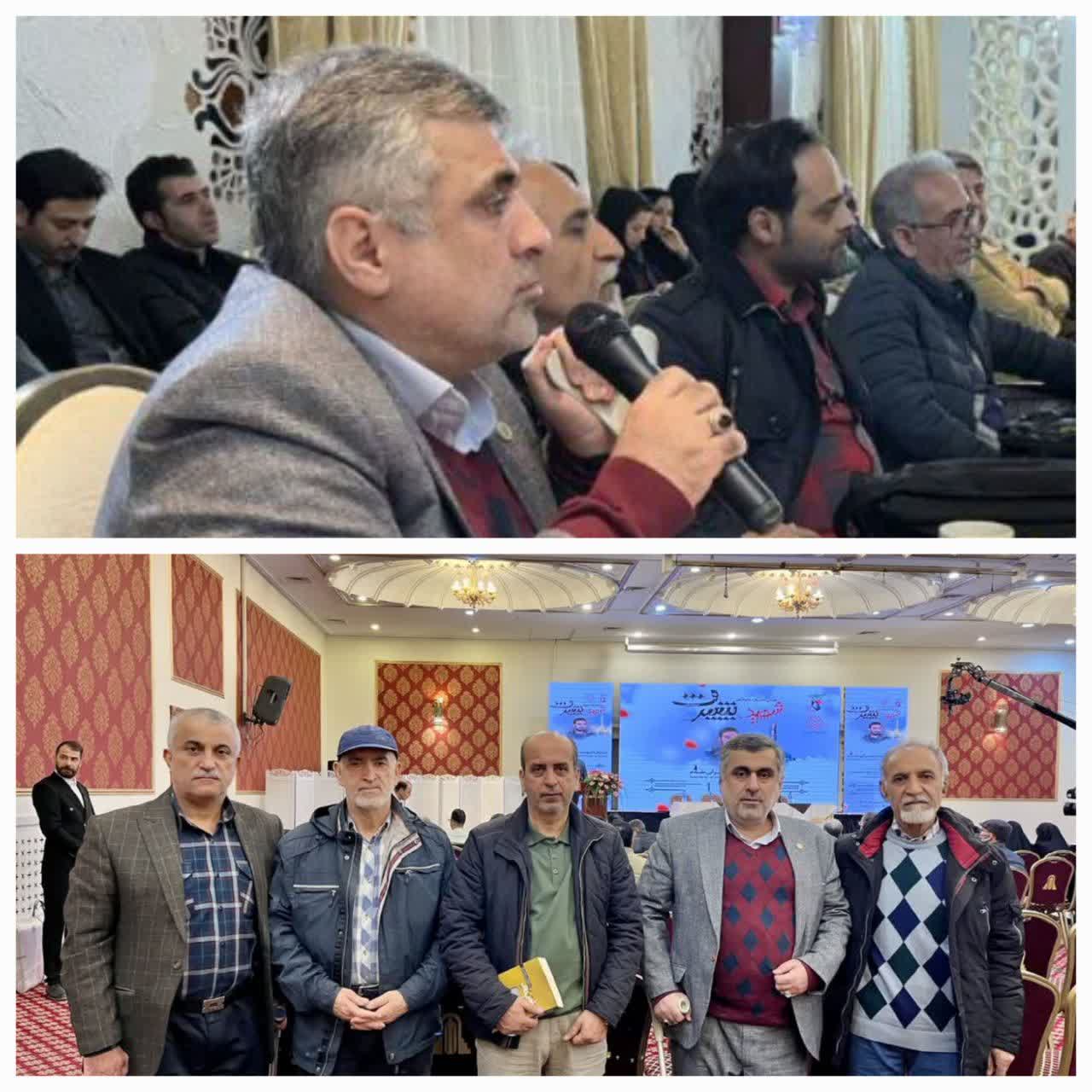 انتخاب نویسنده لنگرودی اسماعیل یکتایی در جشنواره شهید پیشرفت در تهران