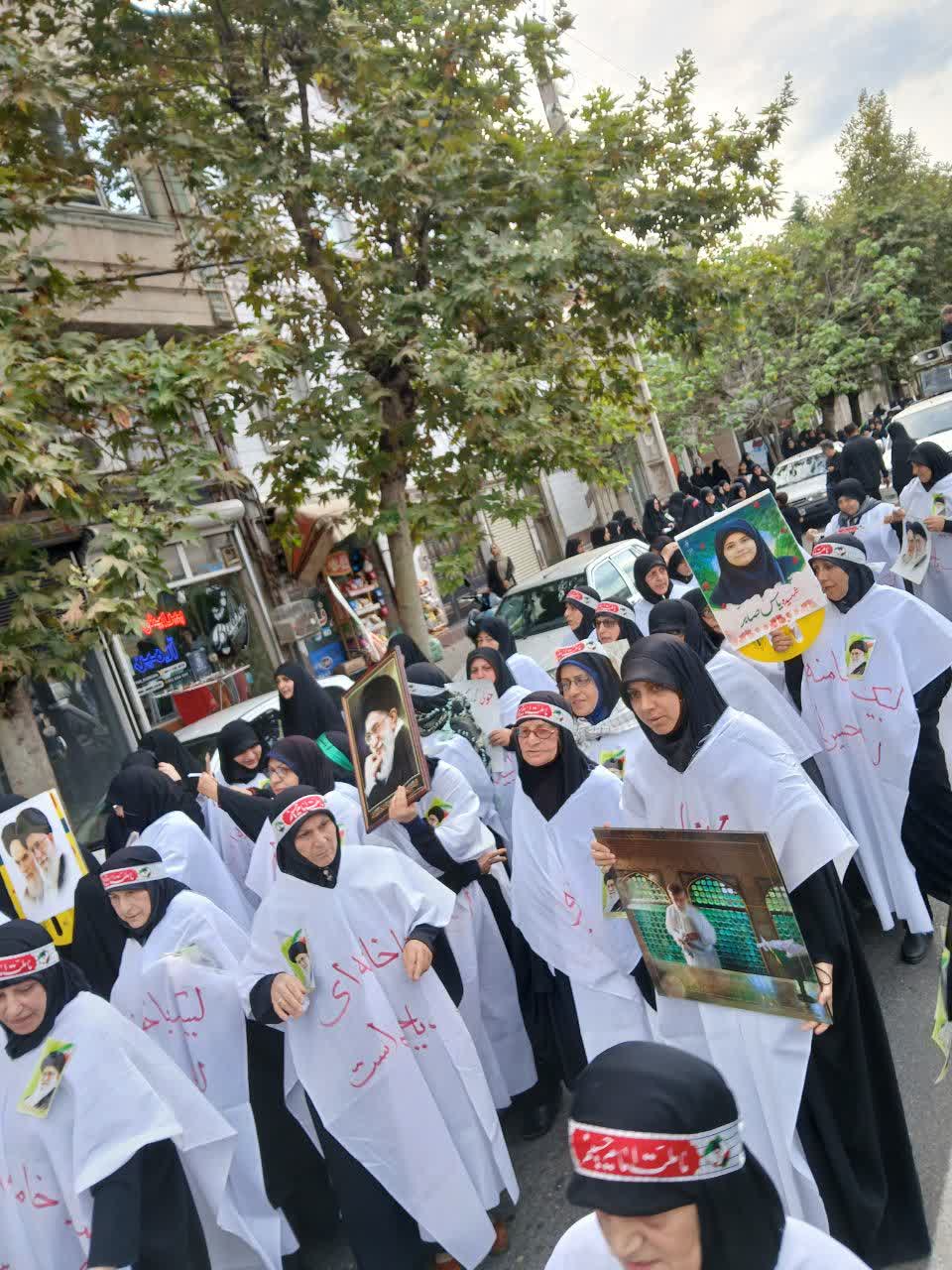 تجمع بزرگ زینبیون لنگرود در حمایت از ولایت