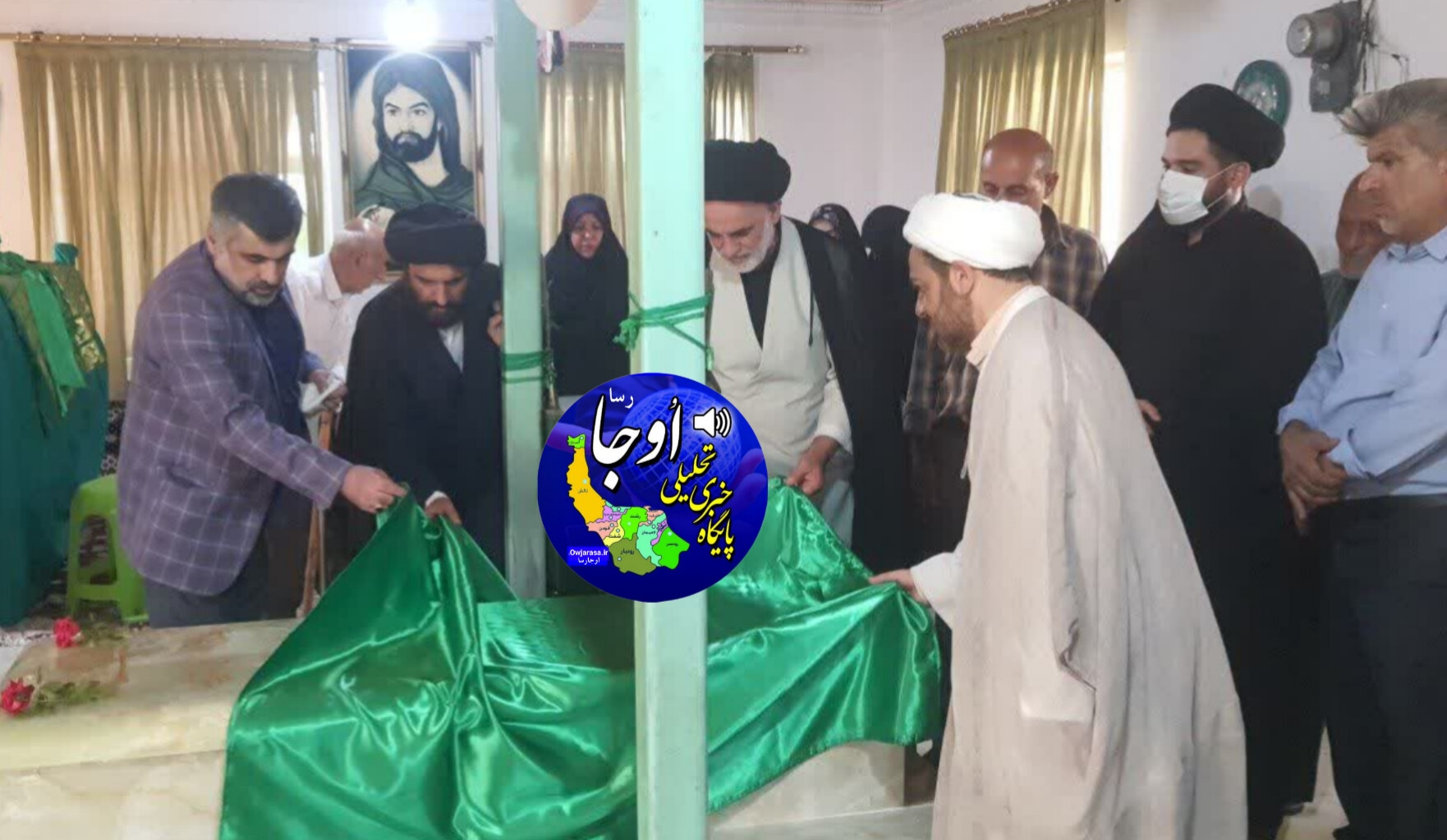 رونمایی از سنگ مضجع امامزاده آقا سید علی(ره) در روستای پیرپشته 