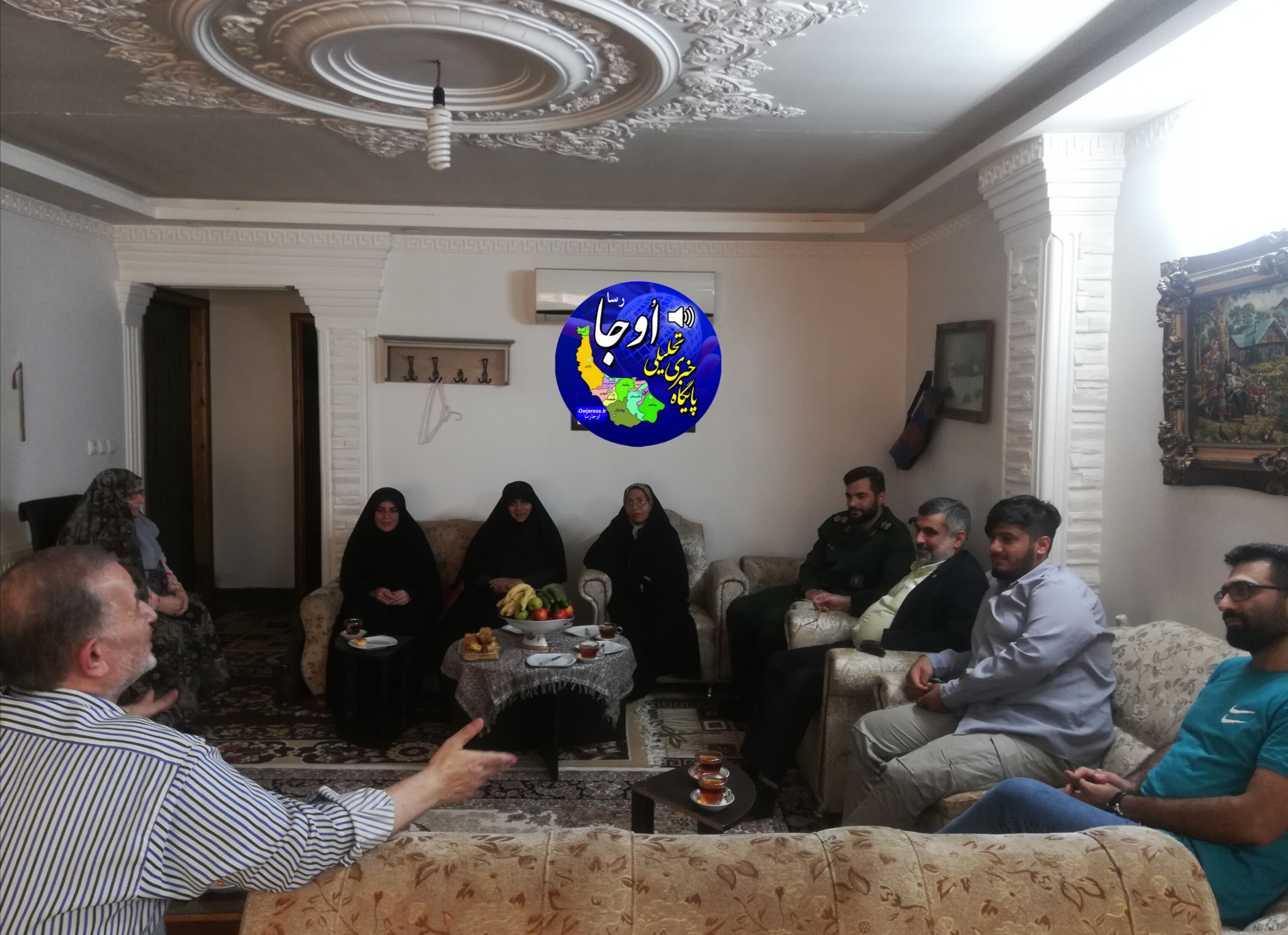 دیدار با جانباز ۷۰ درصد در لنگرود با هدف پاسداشت رشادت ایثارگران