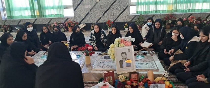 جشن یلدای فاطمی در جوار مزار شهید لنگرودی