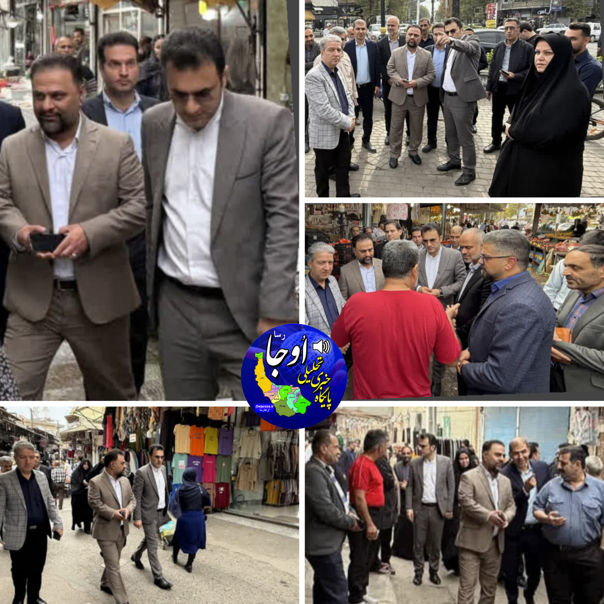 بازدید مسئولان لنگرود از بازارهای سنتی؛ آغاز طرح ساماندهی و احیای هویت تاریخی بازارها