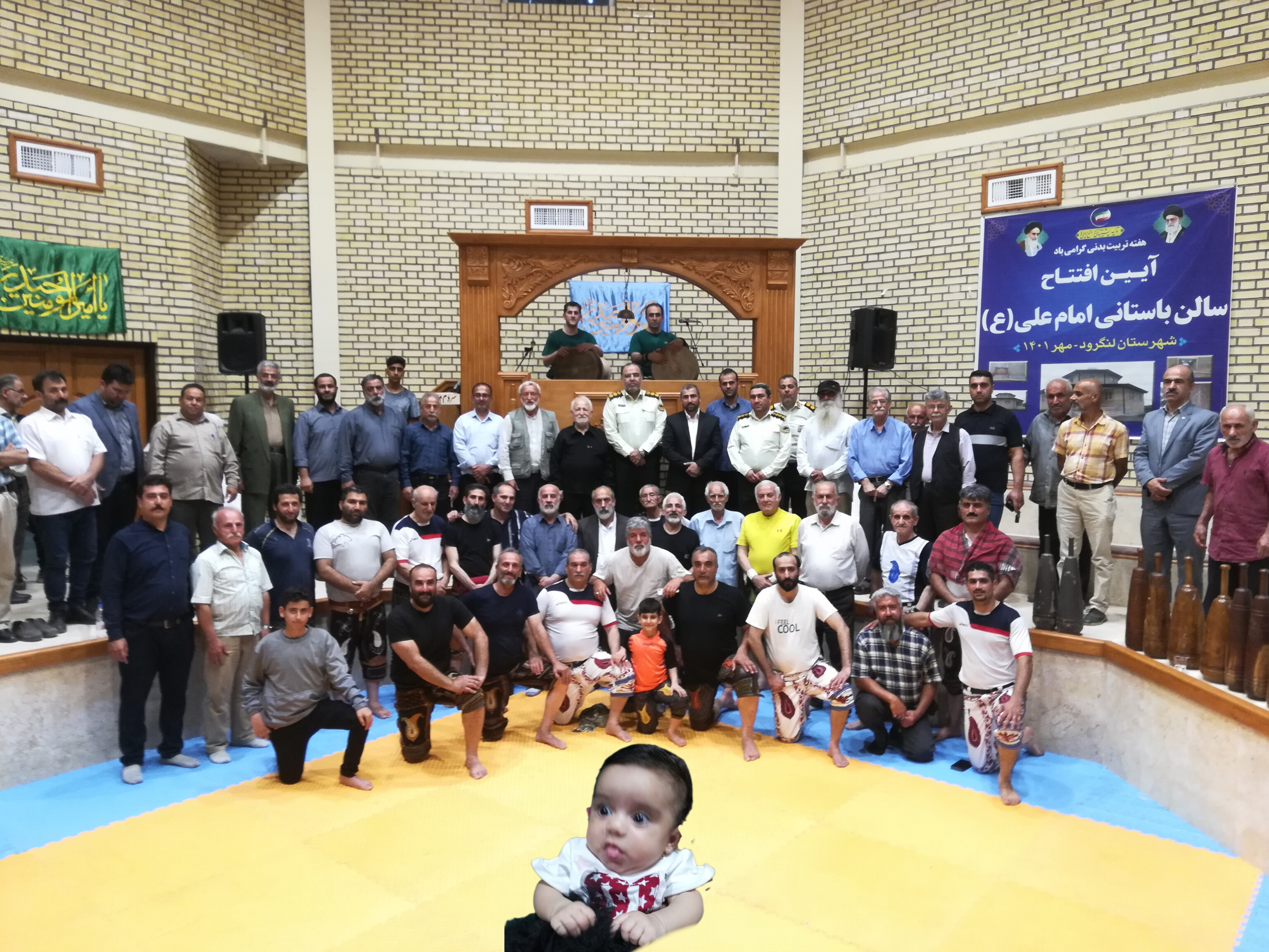 نخستین جشن دهه کرامت در زورخانه امام علی (ع) شهرستان لنگرود برگزار شد