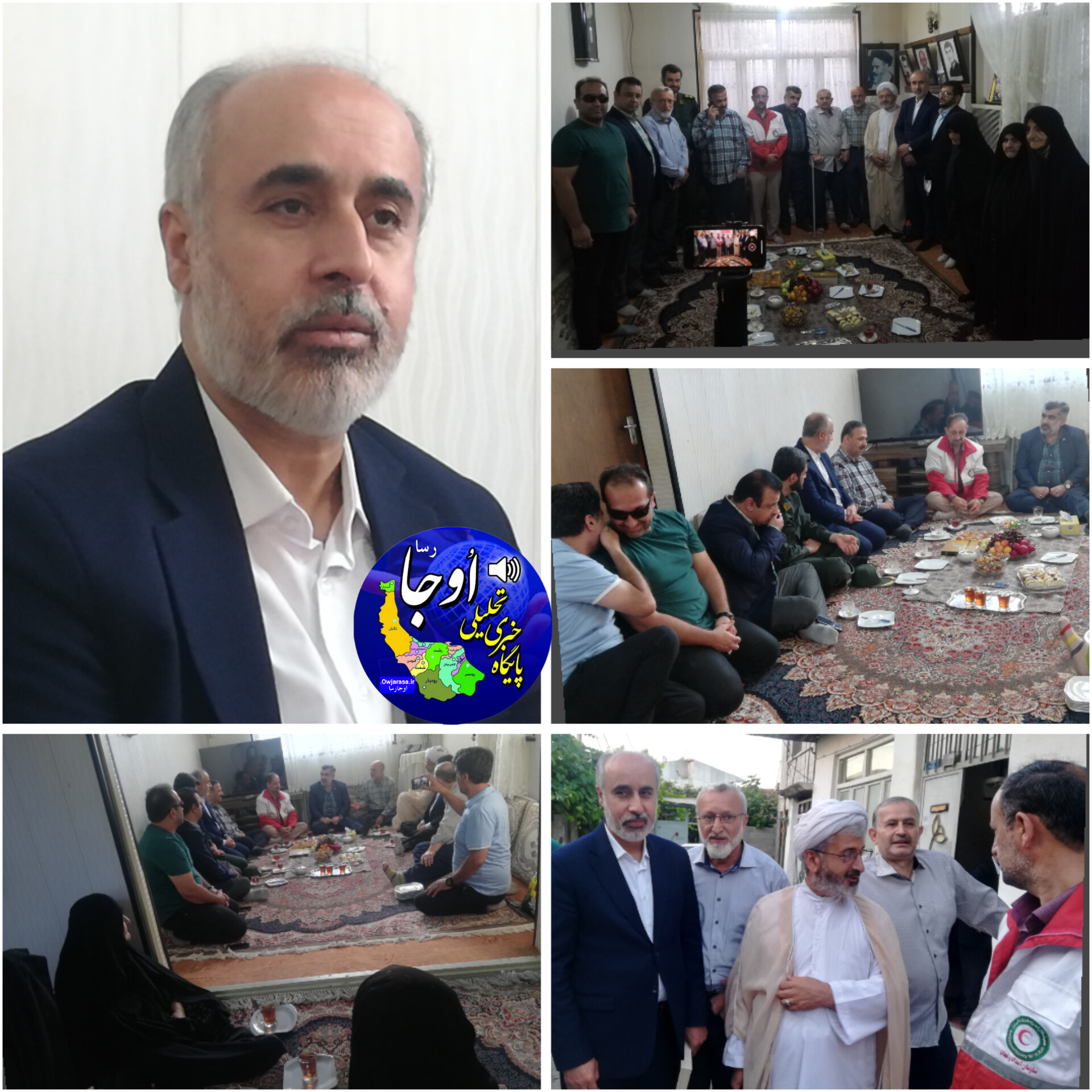 حضور سخنگوی وزارت امور خارجه در منزل بسیجی شهید غلامرضا سعیدی