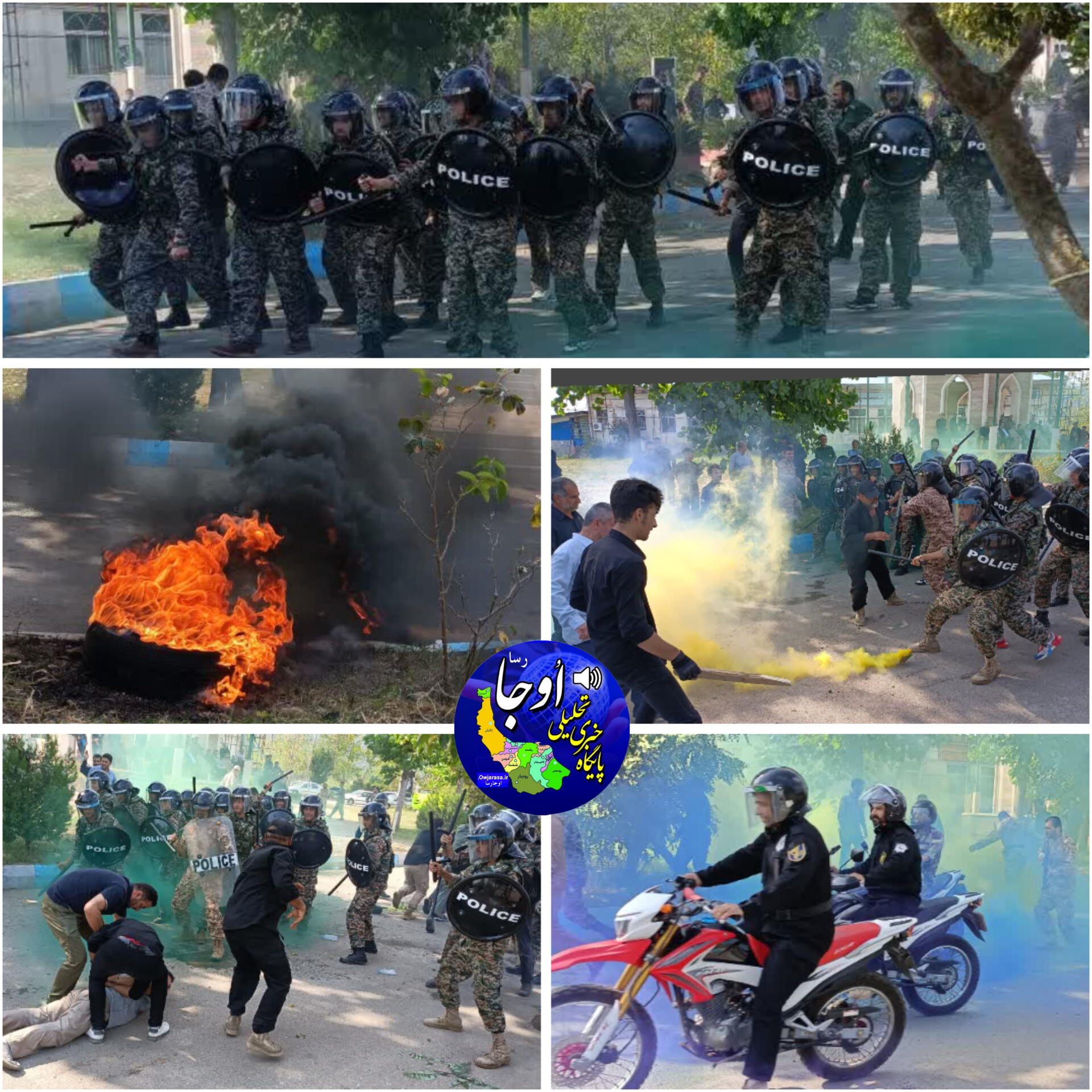 برگزاری تمرین تاکتیکی مقابله با ناآرامی های اجتماعی و کنترل اغتشاشات در لنگرود