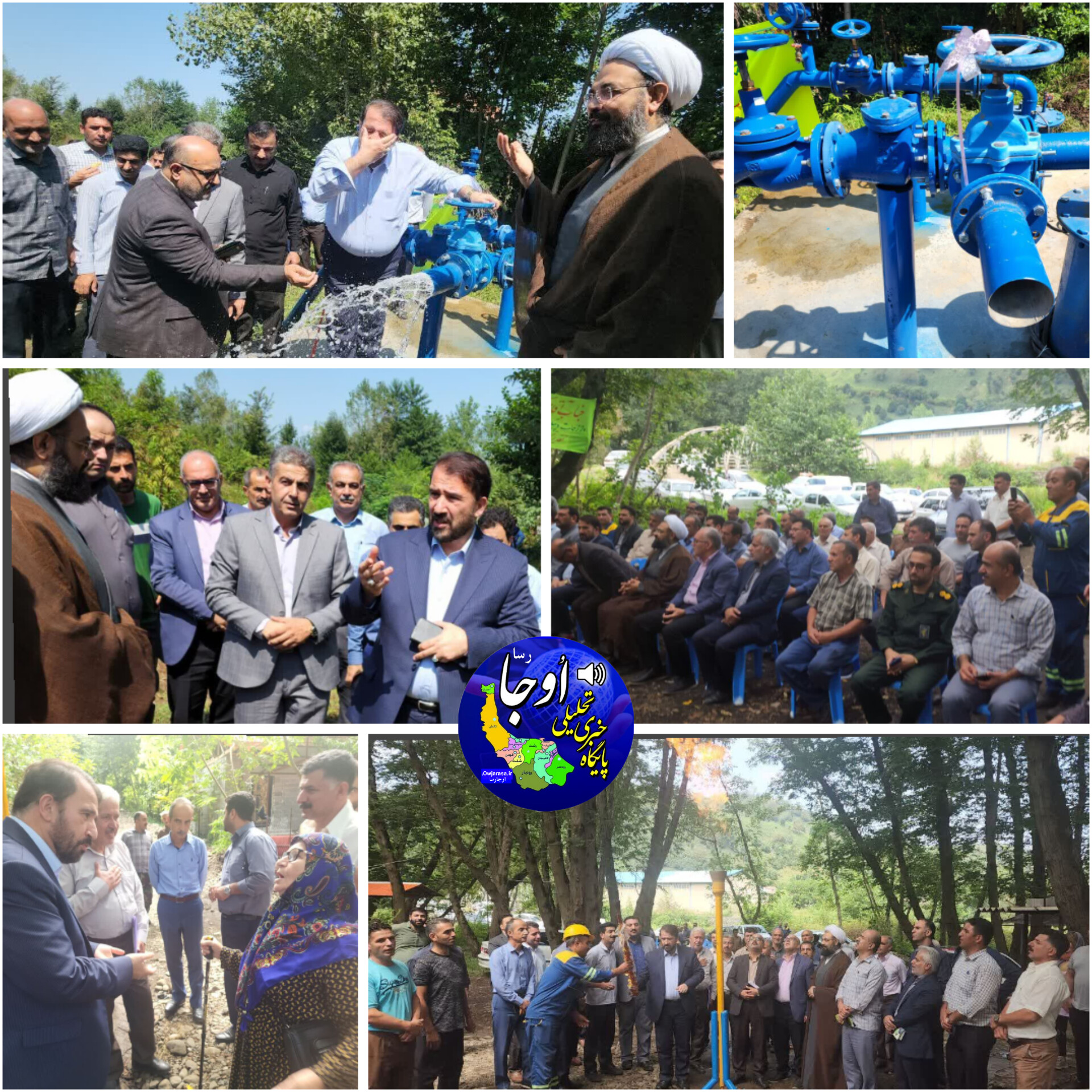 افتتاح دو پروژه عام المنفعه به مناسبت پنجمین روز از هفته دولت در لنگرود