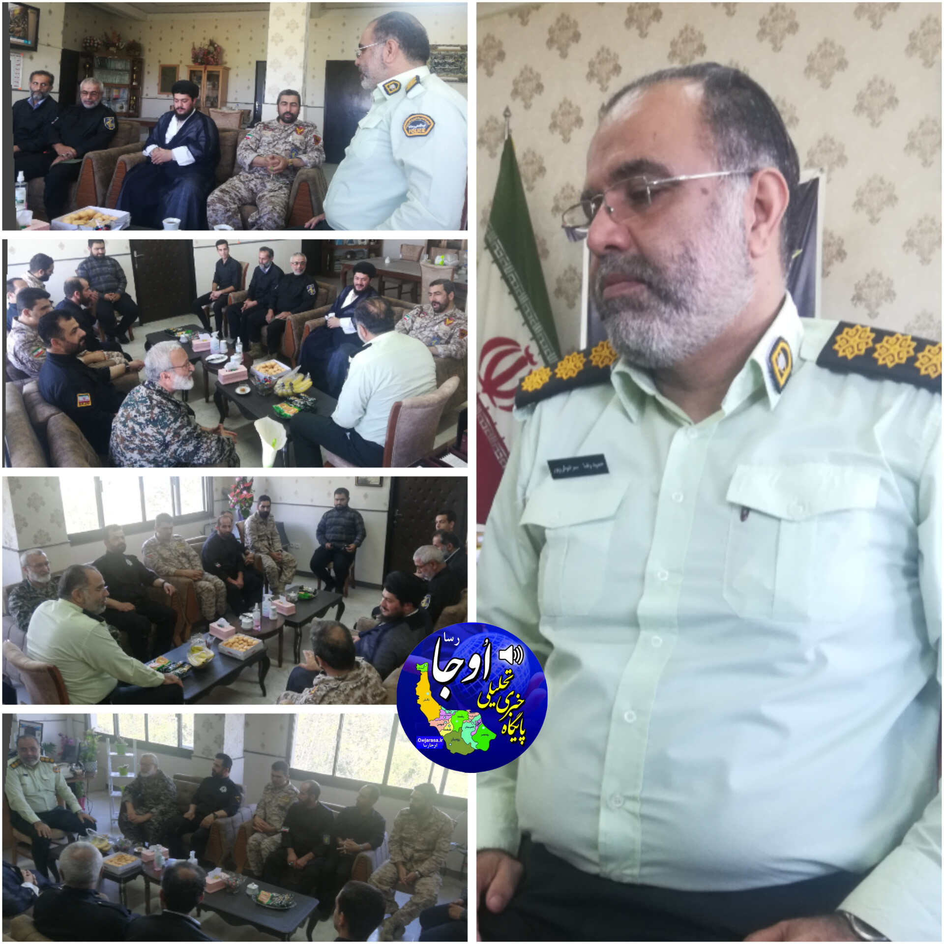 دیدار فرمانده گردان امنیتی امام علی(ع) با فرماندهی نیروی انتظامی شهرستان لنگرود به مناسبت هفته ناجا