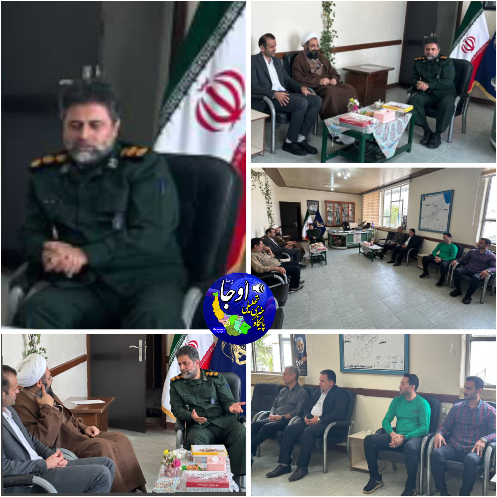 دیدار امام جمعه و رئیس اداره ورزش و جوانان شهرستان لنگرود با فرمانده سپاه