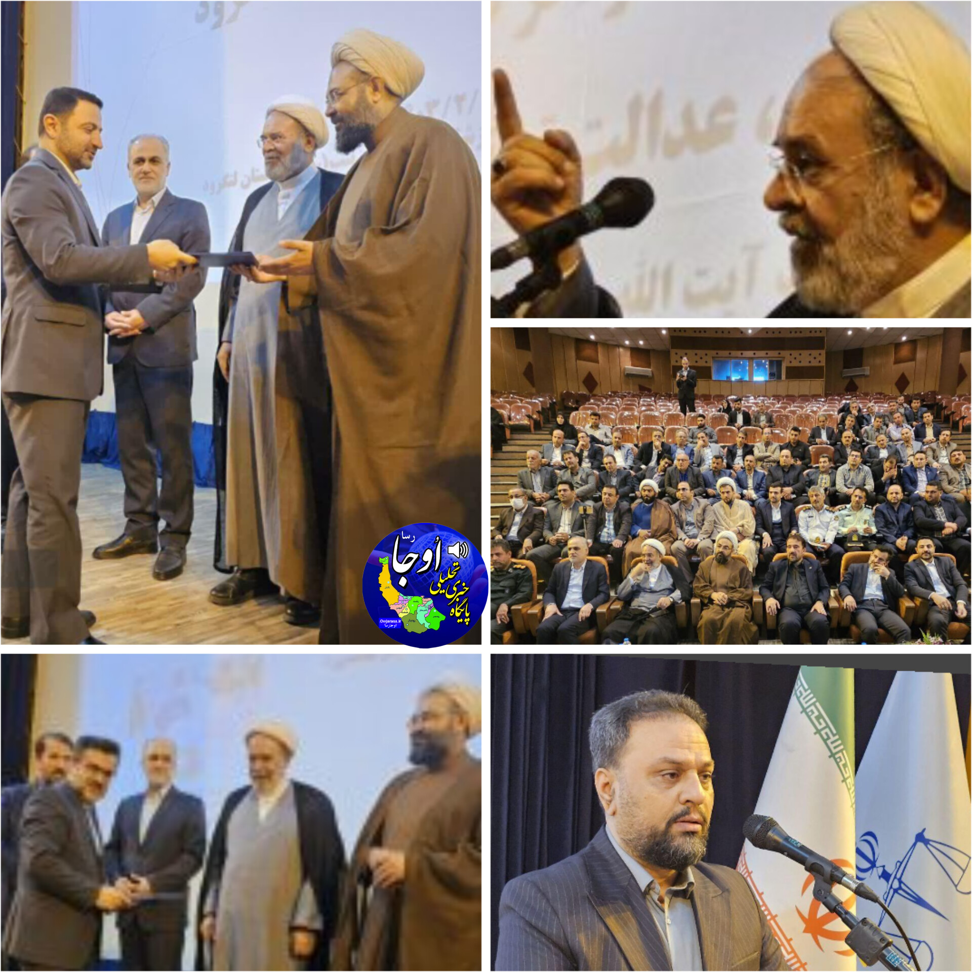 آئین تودیع و معارفه دادستان و رئیس دادگستری شهرستان لنگرود برگزار شد