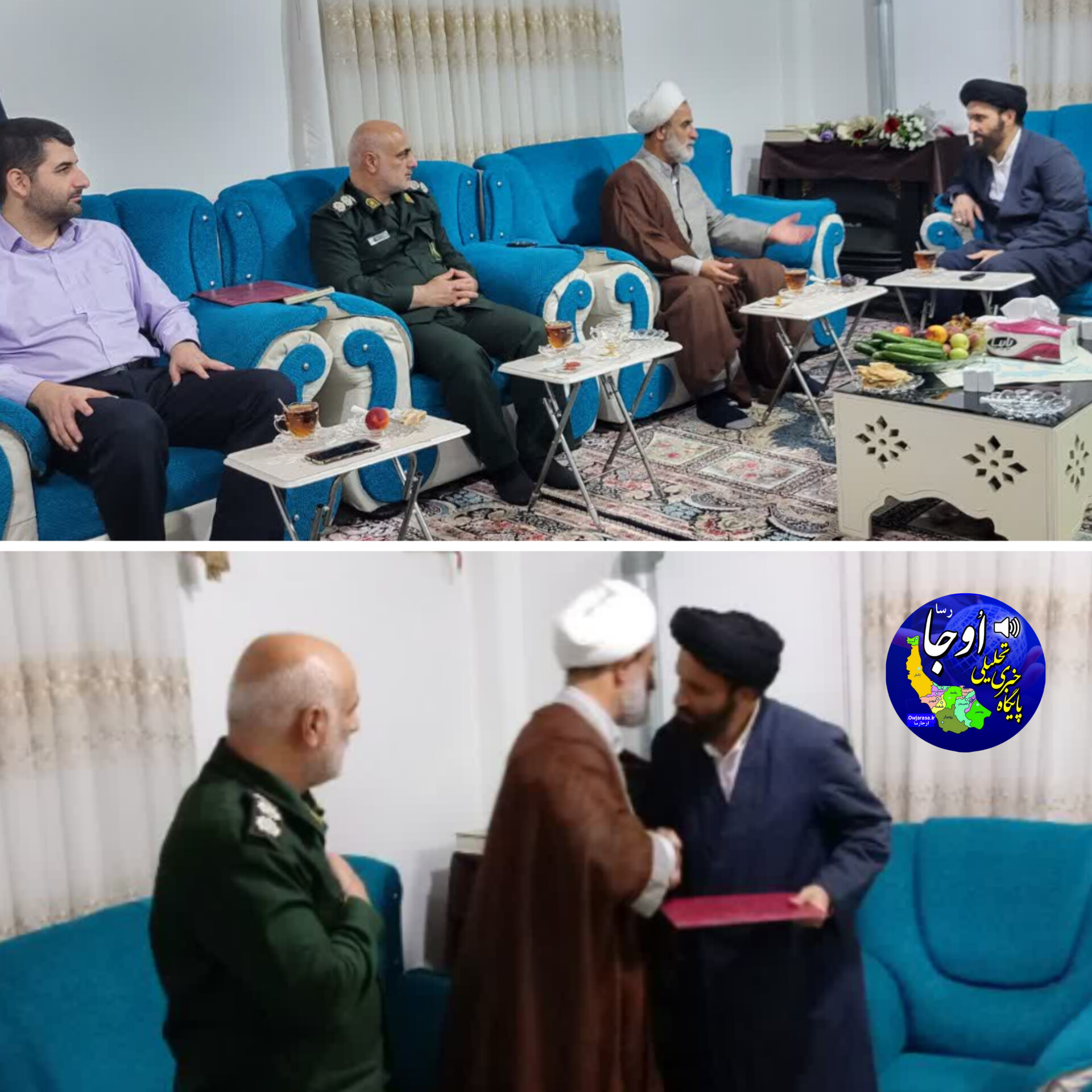 به مناسبت گرامیداشت هفته دفاع مقدس؛ از روحانی رزمنده و جانباز لنگرودی تجلیل شد