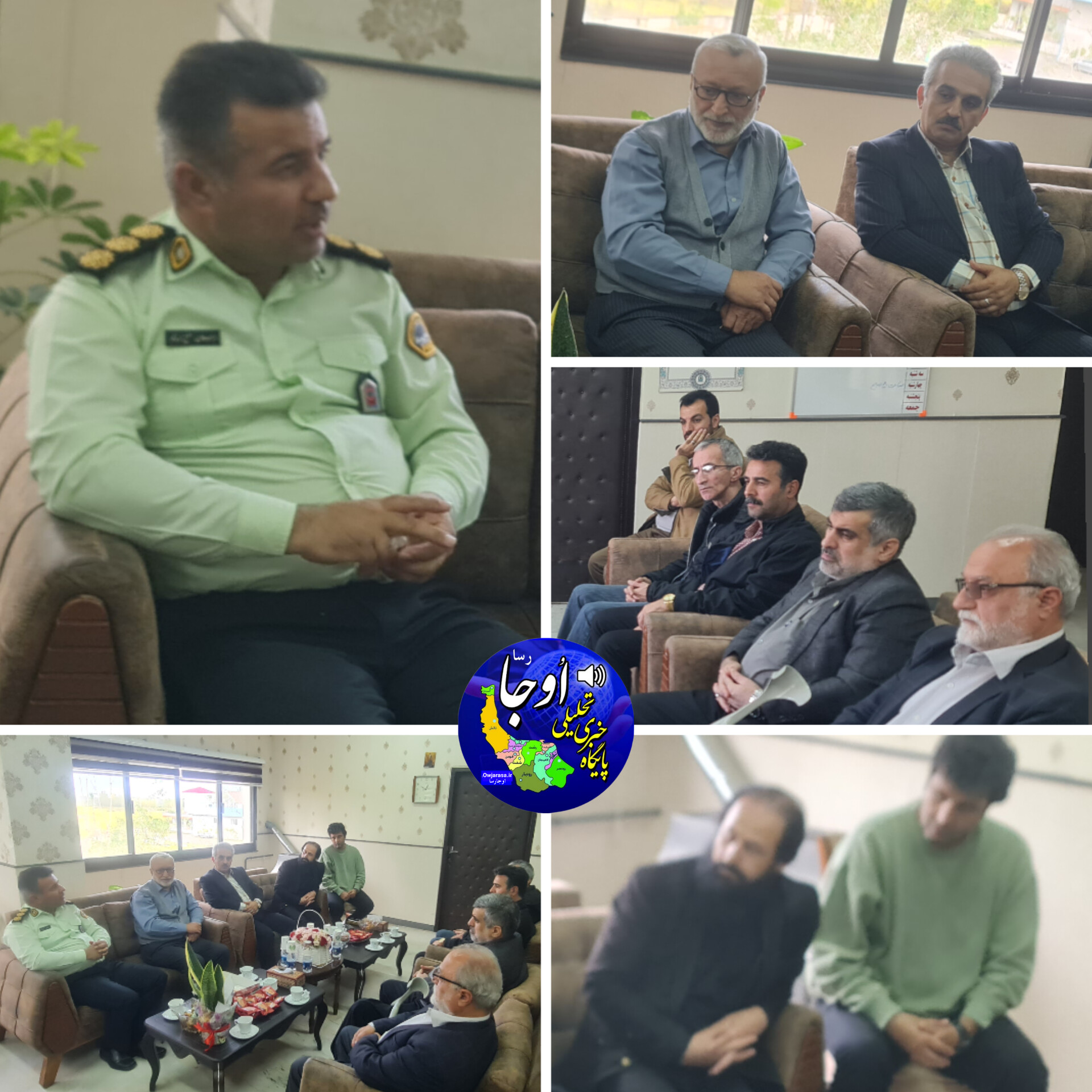 دیدار رئیس اداره فرهنگ و ارشاد اسلامی و هنرمندان با فرمانده نیروی انتظامی لنگرود