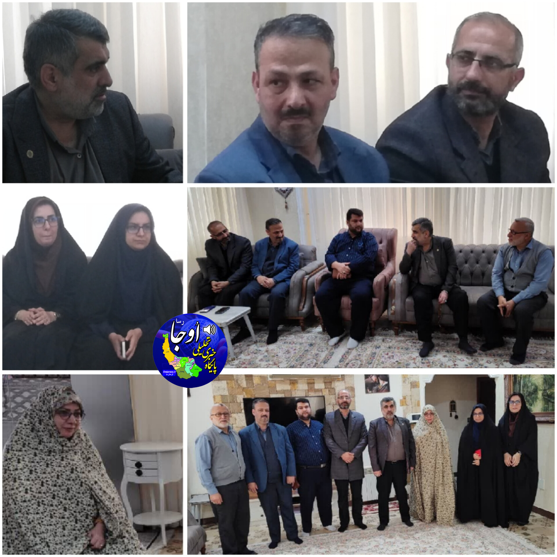 دیدار با خانواده آزاده و جانباز ۷۰ درصد و تجلیل از همسر جانباز در شهرستان لنگرود
