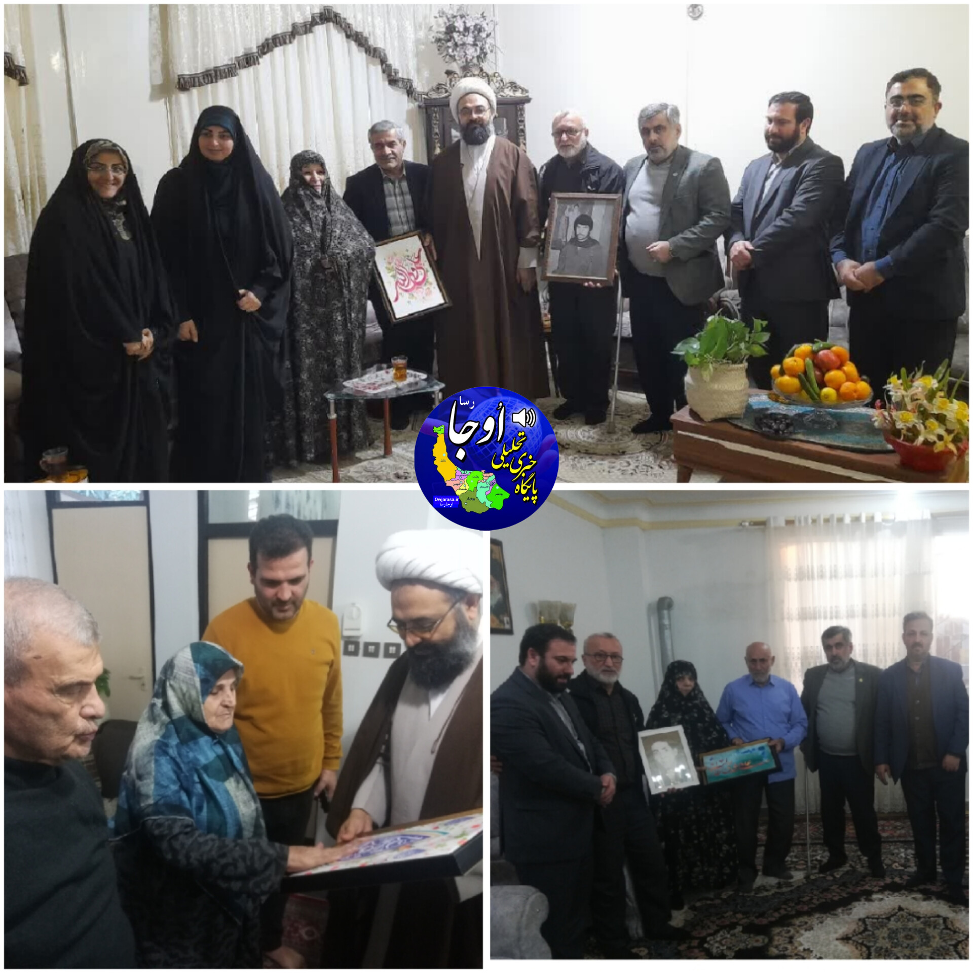 امام جمعه لنگرود با خانواده ٣ شهید والامقام در چالکیاسر دیدار کرد