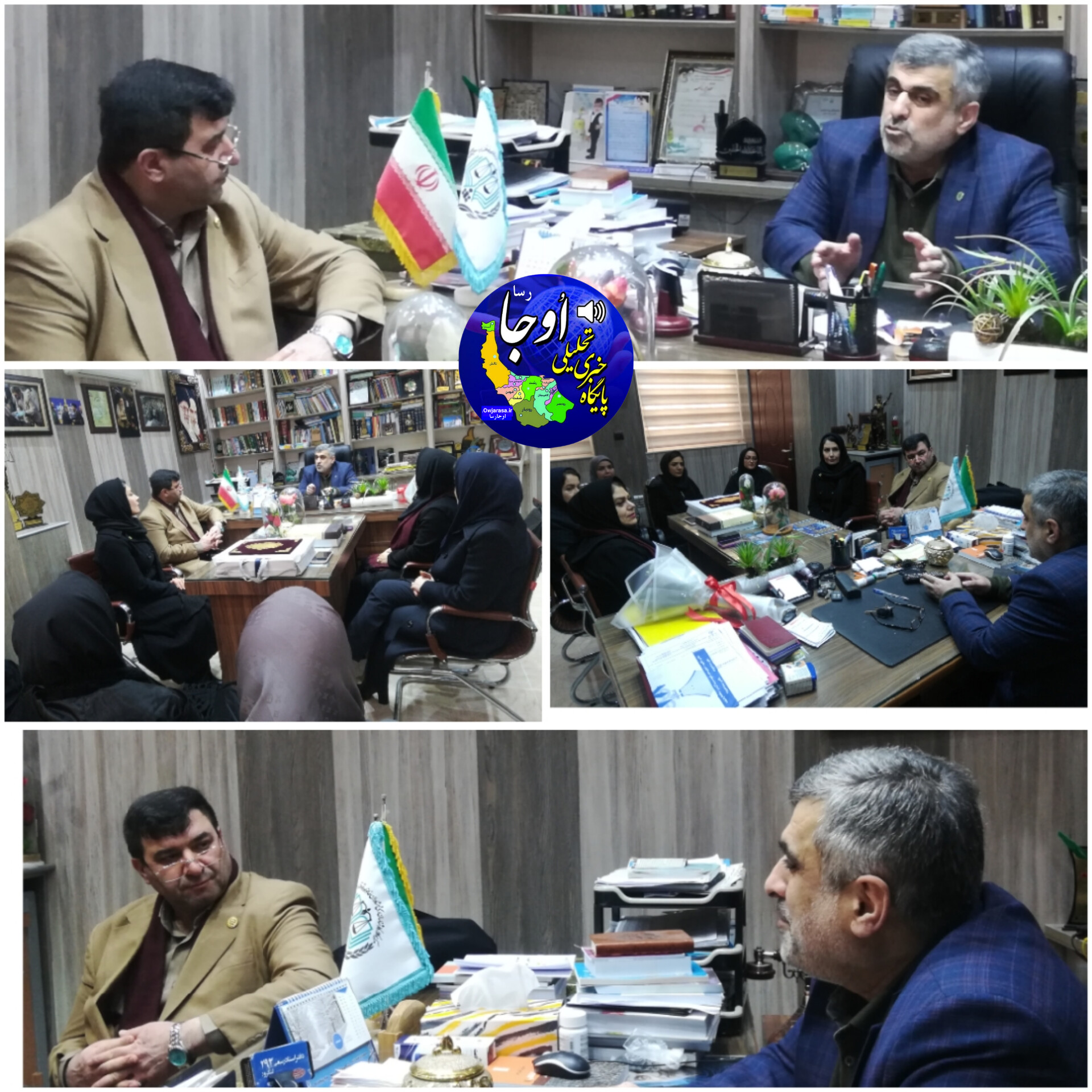 دیدار رئیس مرکز وکلای قوه قضائیه استان گیلان با اسماعیل یکتایی آزاده و جانباز هفتاددرصد لنگرودی